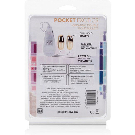 CALEXOTICS - VIBRATING BULLETS GOLD DUO - 53Xshop