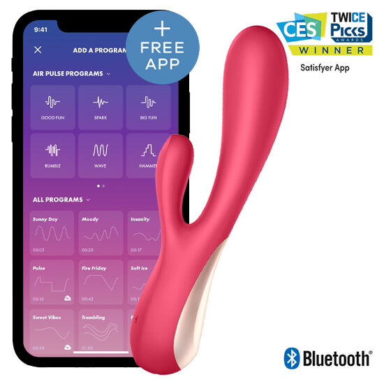 SATISFYER - MONO FLEX RED WITH APP - 53Xshop