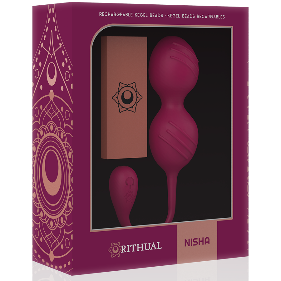 RITHUAL - NISHA RECHARGEABLE VIBRATING KEGEL BALLS ORCHID - 53Xshop