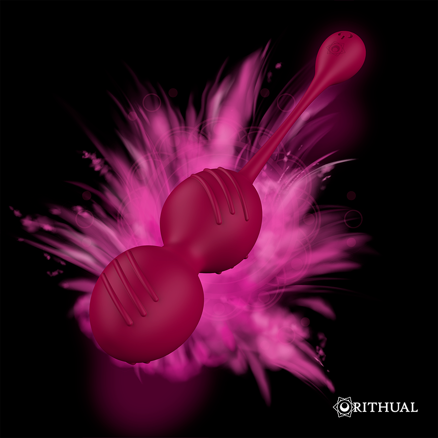 RITHUAL - NISHA RECHARGEABLE VIBRATING KEGEL BALLS ORCHID - 53Xshop
