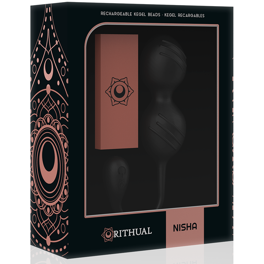 RITHUAL - NISHA RECHARGEABLE VIBRATING KEGEL BALLS ORCHID - 53Xshop