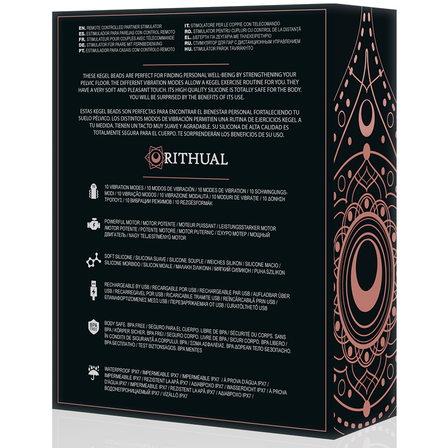 RITHUAL - NISHA RECHARGEABLE VIBRATING KEGEL BALLS ORCHID - 53Xshop