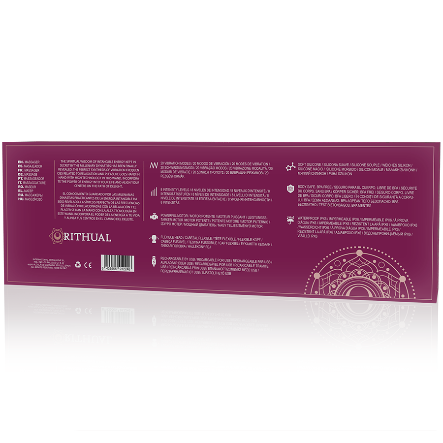 RITHUAL - POWERFUL RECHARGEABLE AKASHA WAND 2.0 ORCHID - 53Xshop