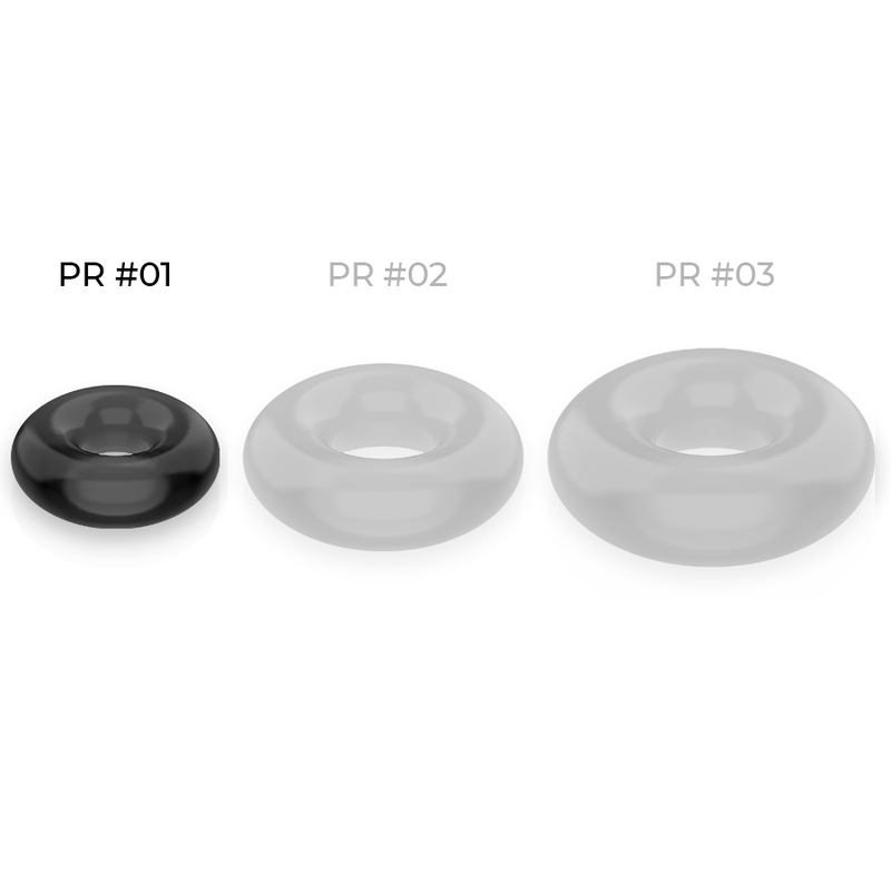 POWERING - SUPER FLEXIBLE AND RESISTANT PENIS RING 3.5CM BLACK - 53Xshop