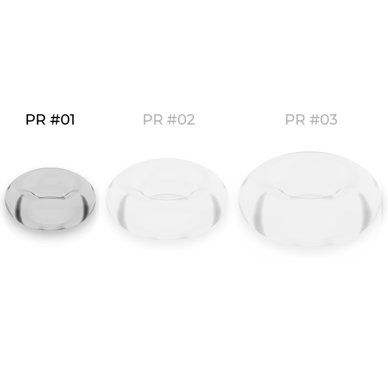 POWERING - SUPER FLEXIBLE AND RESISTANT PENIS RING 3.5CM CLEAR - 53Xshop
