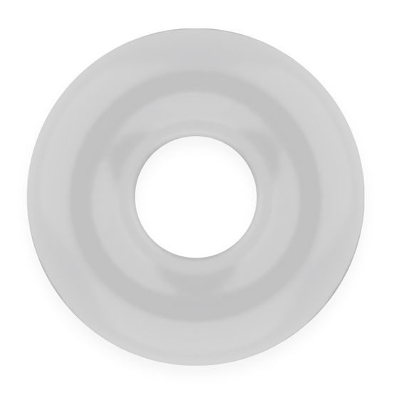 POWERING - SUPER FLEXIBLE AND RESISTANT PENIS RING 3.5CM CLEAR - 53Xshop
