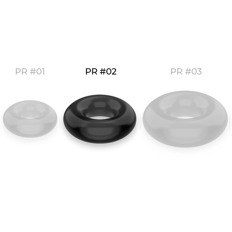 POWERING - SUPER FLEXIBLE AND RESISTANT PENIS RING 4.5CM BLACK - 53Xshop