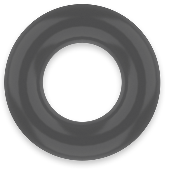 POWERING - SUPER FLEXIBLE AND RESISTANT PENIS RING 3.8CM PR04 BLACK - 53Xshop