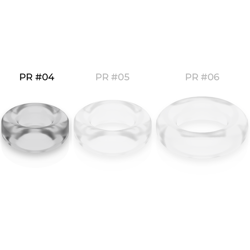 POWERING - SUPER FLEXIBLE AND RESISTANT PENIS RING 3.8CM PR04 CLEAR - 53Xshop