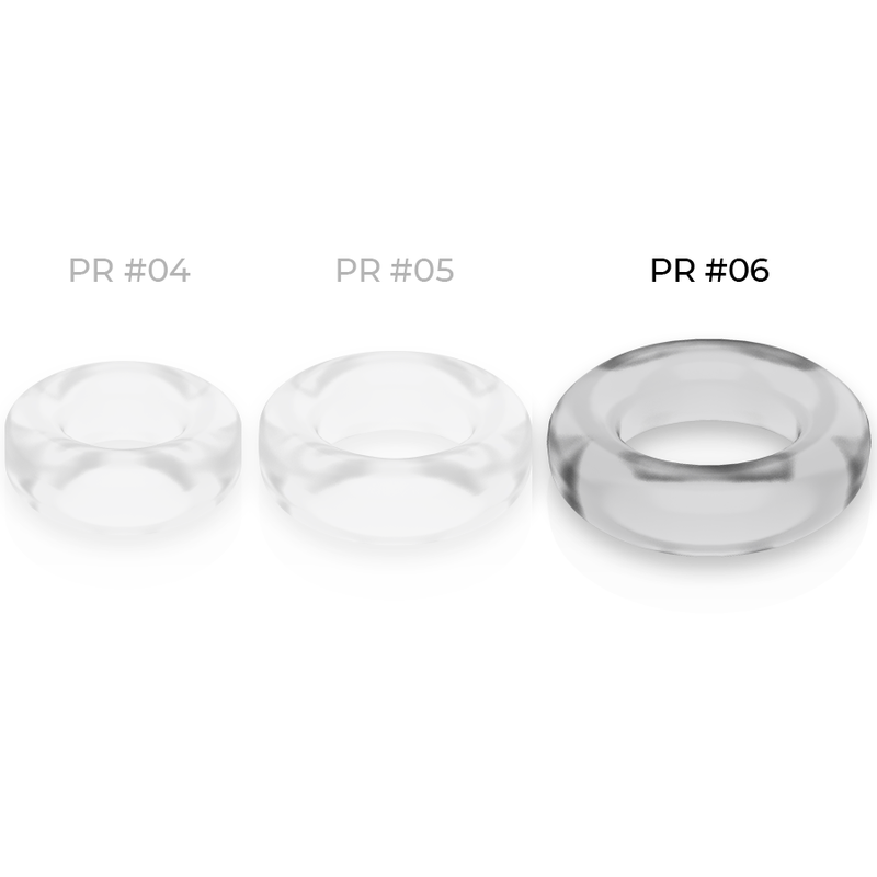 POWERING - SUPER FLEXIBLE AND RESISTANT PENIS RING 5.5CM PR06 CLEAR - 53Xshop