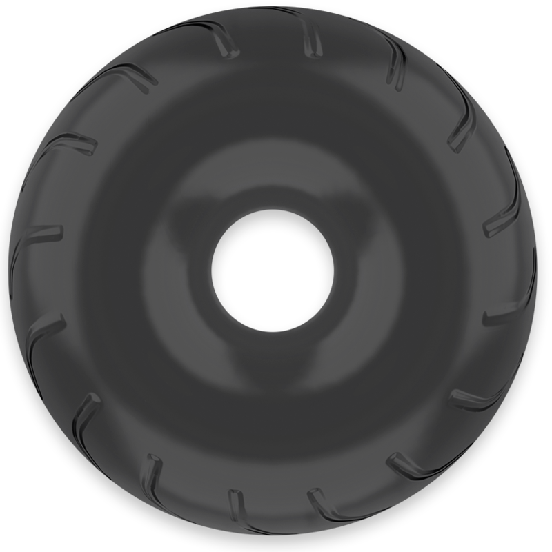 POWERING - SUPER FLEXIBLE AND RESISTANT PENIS RING 5CM PR08 BLACK - 53Xshop