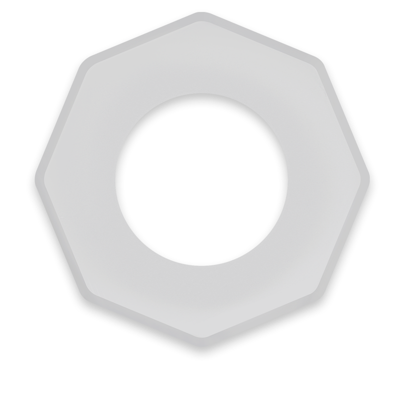 POWERING - SUPER FLEXIBLE AND RESISTANT PENIS RING 5CM PR10 CLEAR - 53Xshop
