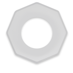 POWERING - SUPER FLEXIBLE AND RESISTANT PENIS RING 5CM PR10 CLEAR - 53Xshop