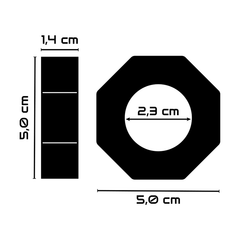 POWERING - SUPER FLEXIBLE AND RESISTANT PENIS RING 5CM PR10 CLEAR - 53Xshop