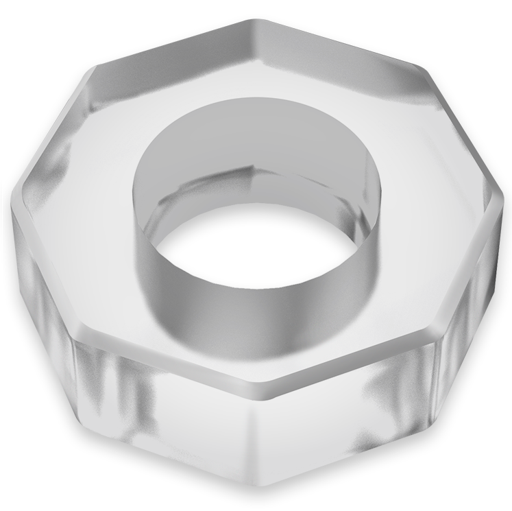 POWERING - SUPER FLEXIBLE AND RESISTANT PENIS RING 5CM PR10 CLEAR - 53Xshop