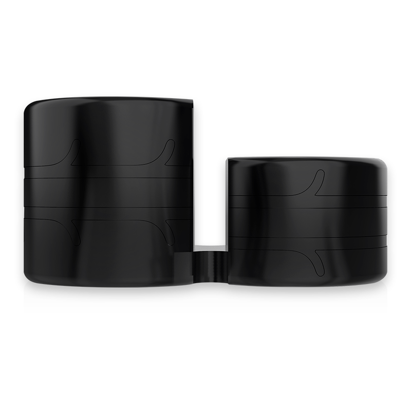 POWERING - SUPER FLEXIBLE AND RESISTANT DOUBLE PENIS RING PR09 BLACK - 53Xshop