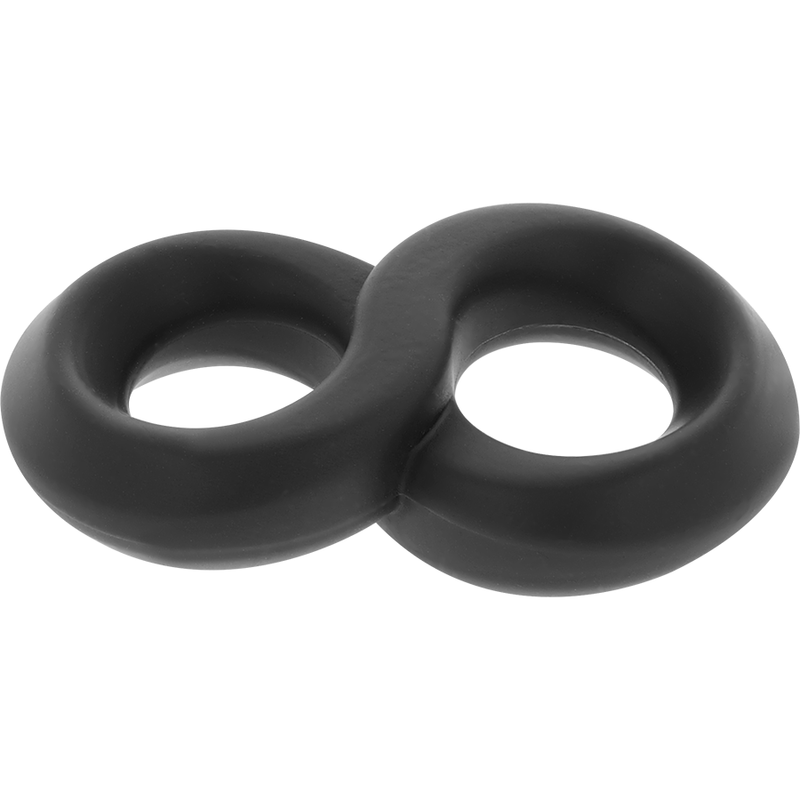 POWERING - SUPER FLEXIBLE AND RESISTANT PENIS AND TESTICLE RING PR12 BLACK - 53Xshop