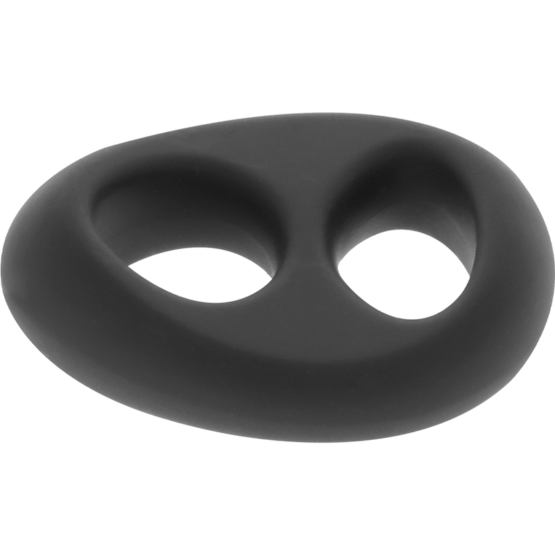 POWERING - SUPER FLEXIBLE AND RESISTANT PENIS AND TESTICLE RING PR13 BLACK - 53Xshop