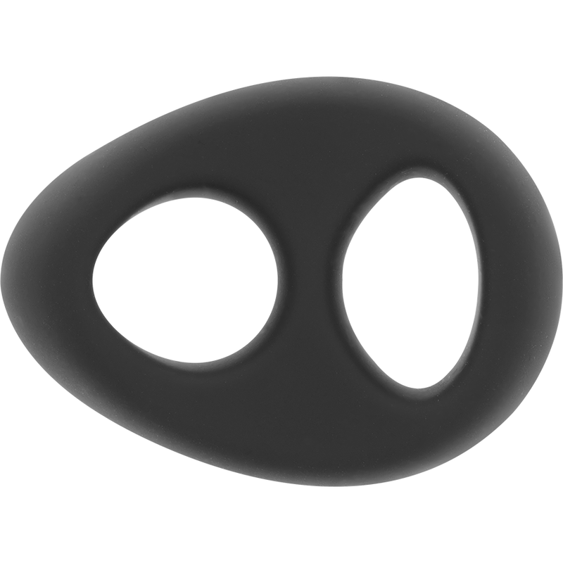 POWERING - SUPER FLEXIBLE AND RESISTANT PENIS AND TESTICLE RING PR13 BLACK - 53Xshop