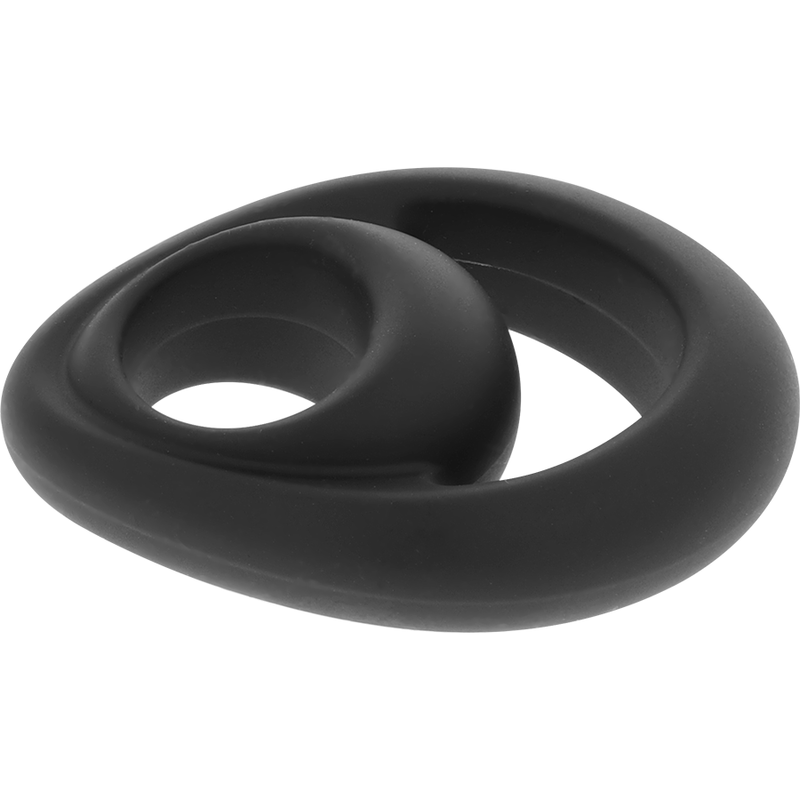 POWERING - SUPER FLEXIBLE AND RESISTANT PENIS AND TESTICLE RING PR14 BLACK - 53Xshop