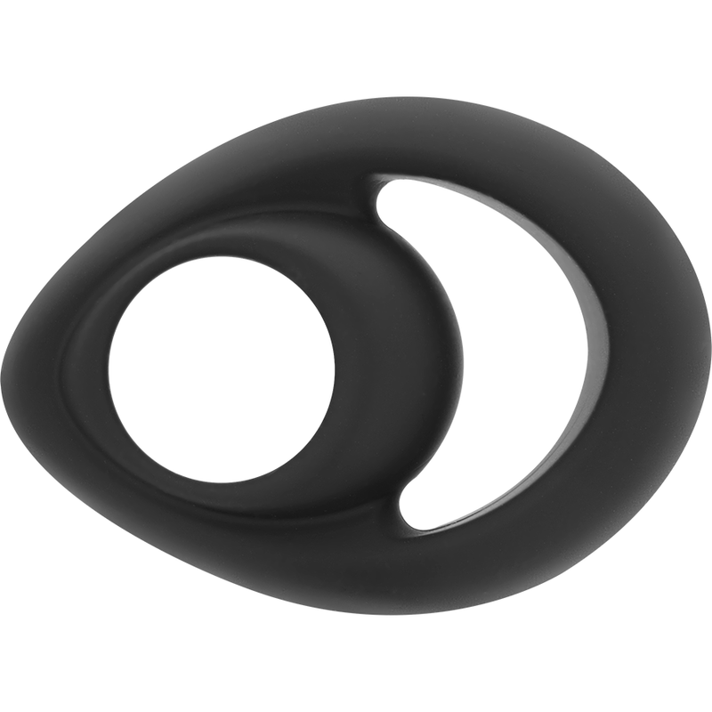 POWERING - SUPER FLEXIBLE AND RESISTANT PENIS AND TESTICLE RING PR14 BLACK - 53Xshop