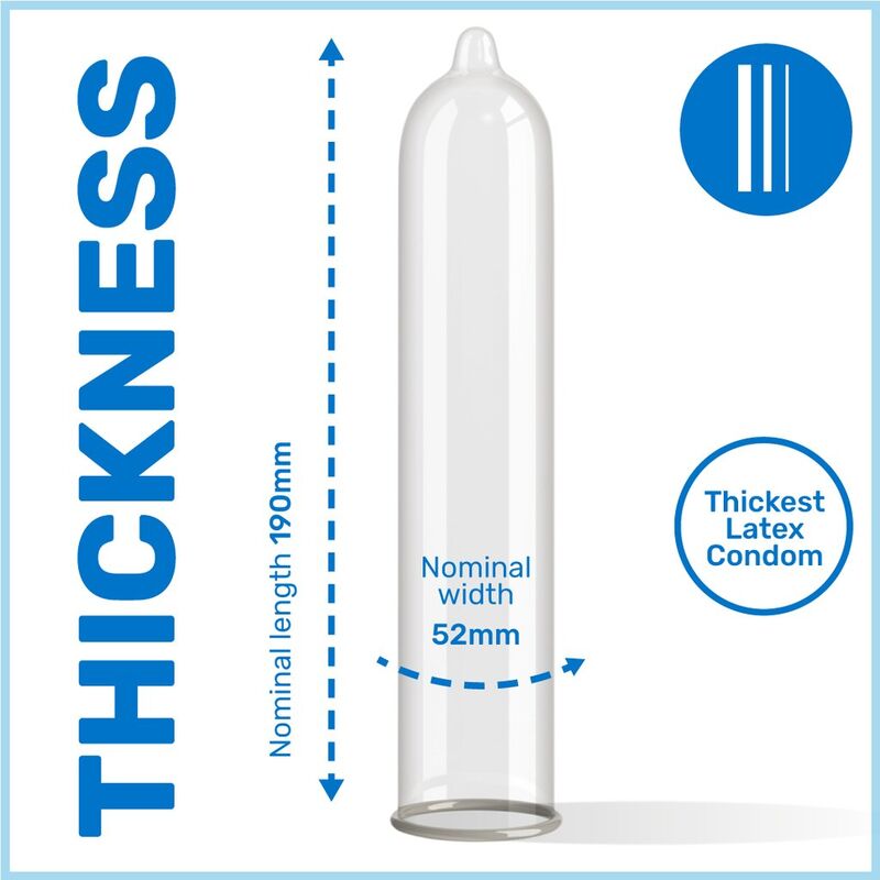 PASANTE - EXTRA CONDOM EXTRA THICK 3 UNITS - 53Xshop