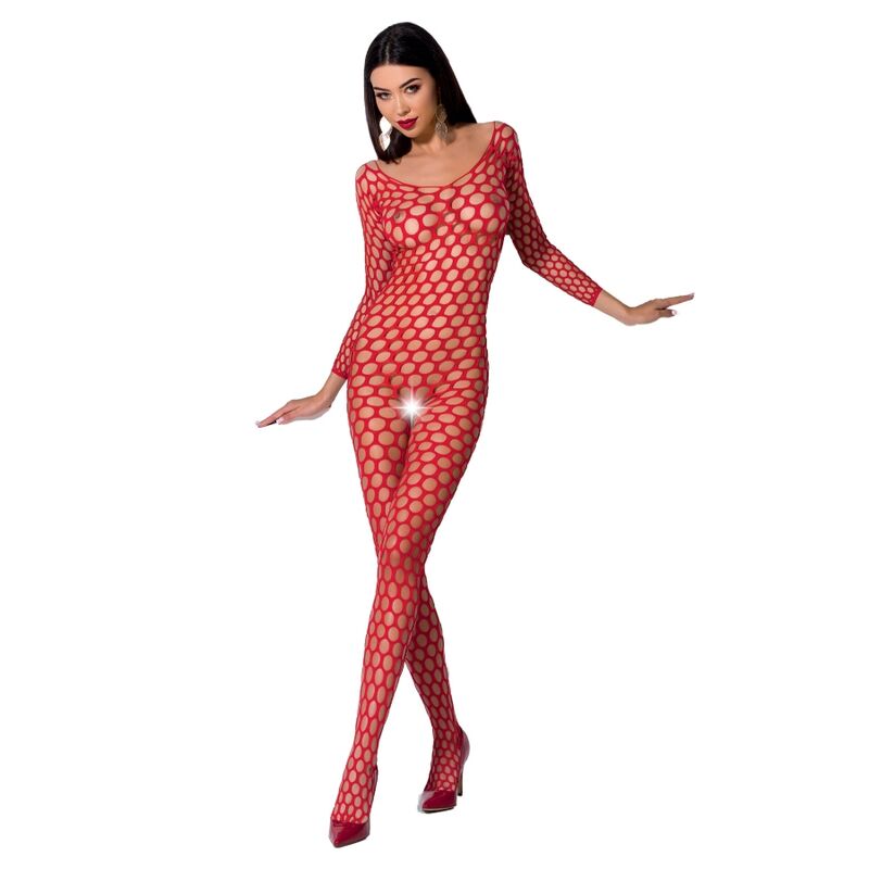 PASSION - WOMAN BS077 BODYSTOCKING ONE SIZE BLACK - 53Xshop