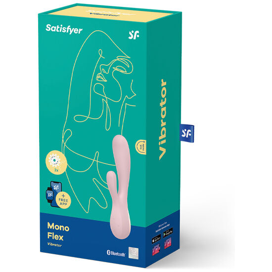 SATISFYER - MONO FLEX RED WITH APP - 53Xshop