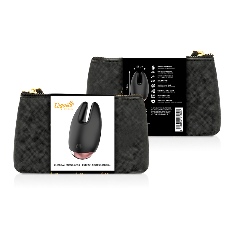 COQUETTE CHIC DESIRE - CLITORIAL STIMULATOR BLACK / GOLD - 53Xshop