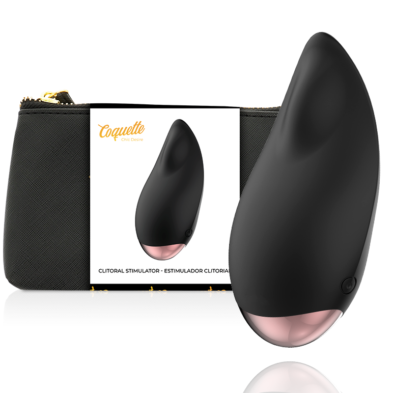 COQUETTE CHIC DESIRE - CLITORIAL STIMULATOR BLACK / GOLD DROP - 53Xshop
