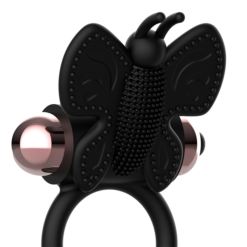 COQUETTE CHIC DESIRE - COCK RING BUTTERFLY WITH VIBRATOR BLACK/ GOLD - 53Xshop