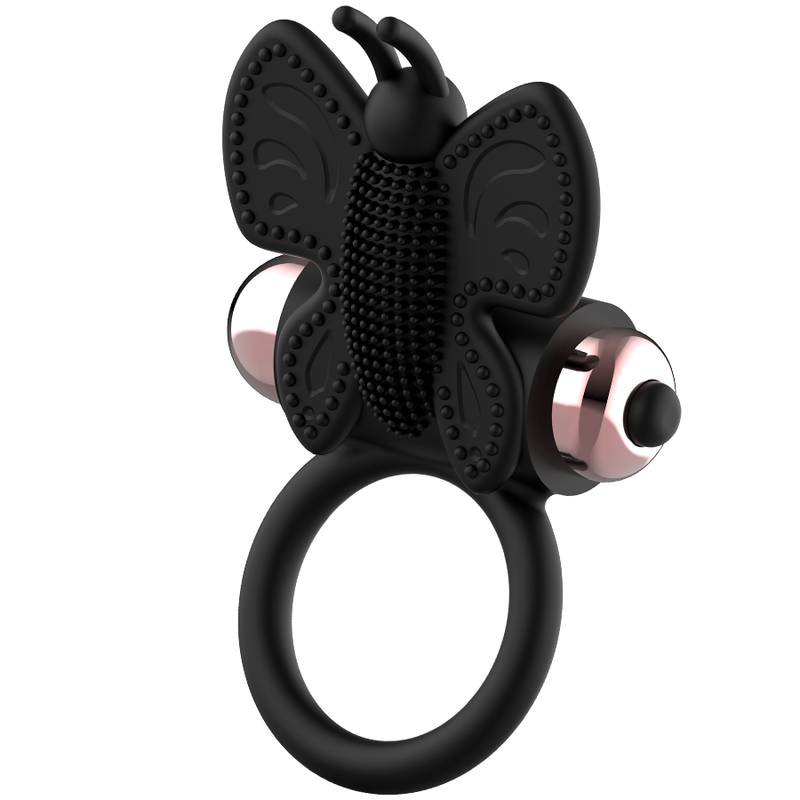 COQUETTE CHIC DESIRE - COCK RING BUTTERFLY WITH VIBRATOR BLACK/ GOLD - 53Xshop