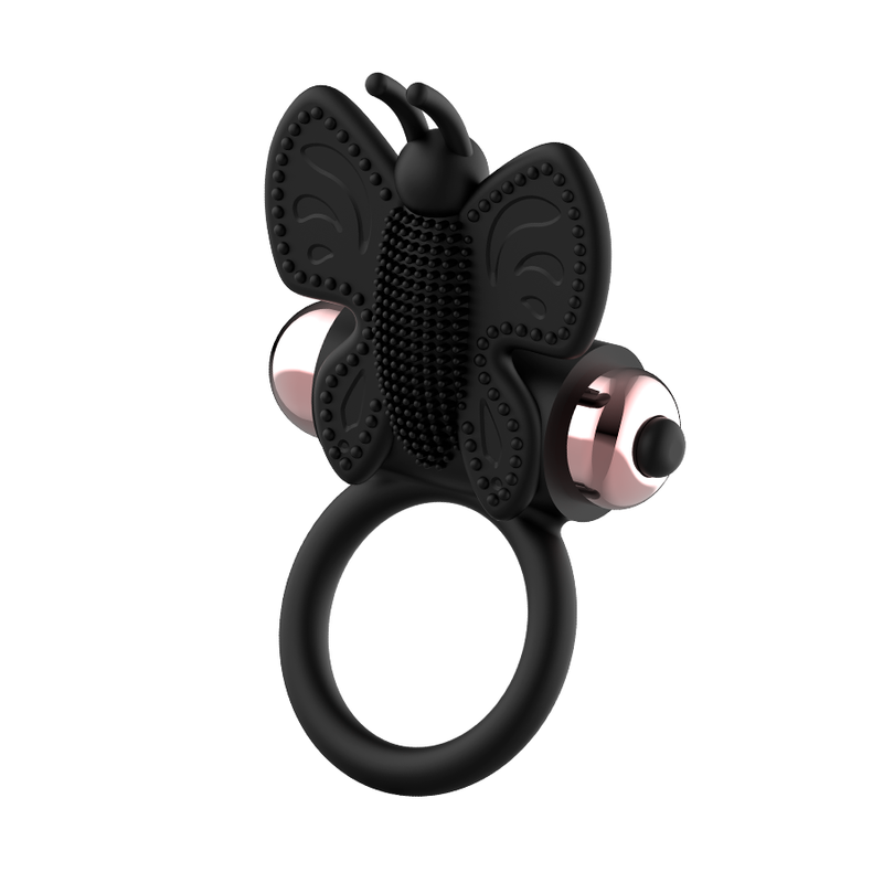 COQUETTE CHIC DESIRE - COCK RING BUTTERFLY WITH VIBRATOR BLACK/ GOLD - 53Xshop