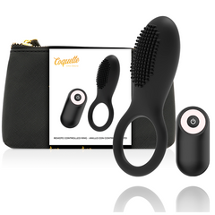 COQUETTE CHIC DESIRE - COCK RING REMOTE CONTROL RECHARGEABLE BLACK/ GOLD - 53Xshop