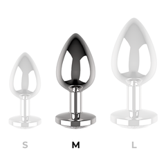 COQUETTE CHIC DESIRE - ANAL PLUG METAL CLEAR COLOR SIZE M 3.5 X 8 CM - 53Xshop