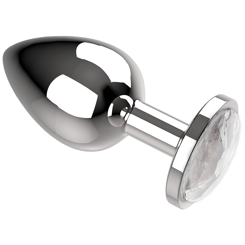 COQUETTE CHIC DESIRE - ANAL PLUG METAL CLEAR COLOR SIZE M 3.5 X 8 CM - 53Xshop