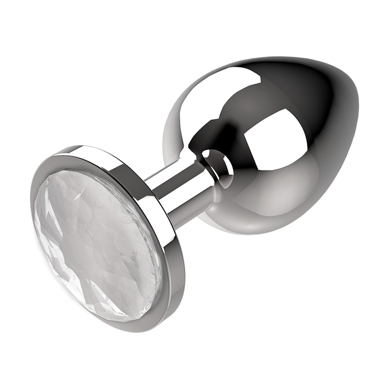 COQUETTE CHIC DESIRE - ANAL PLUG METAL CLEAR COLOR SIZE M 3.5 X 8 CM - 53Xshop