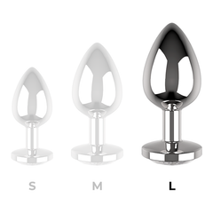 COQUETTE CHIC DESIRE - ANAL PLUG METAL WHITE COLOR SIZE L 4 X 9 CM - 53Xshop