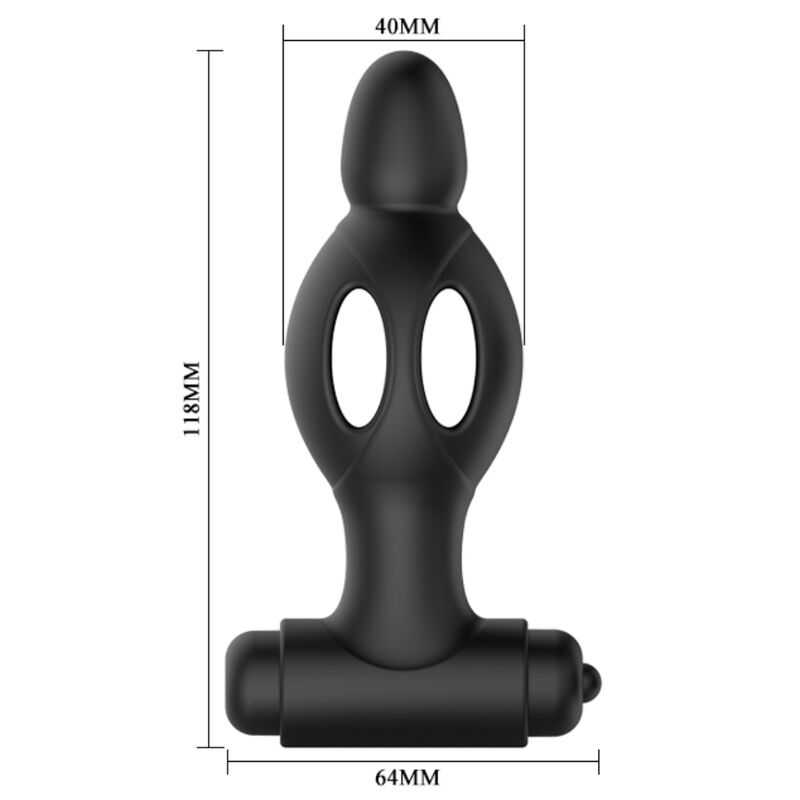 MR PLAY - SILICONE ANAL PLUG WITH VIBRATION - 53Xshop