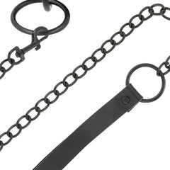 DARKNESS - BLACK NECKLACE WITH CHAIN - 53Xshop