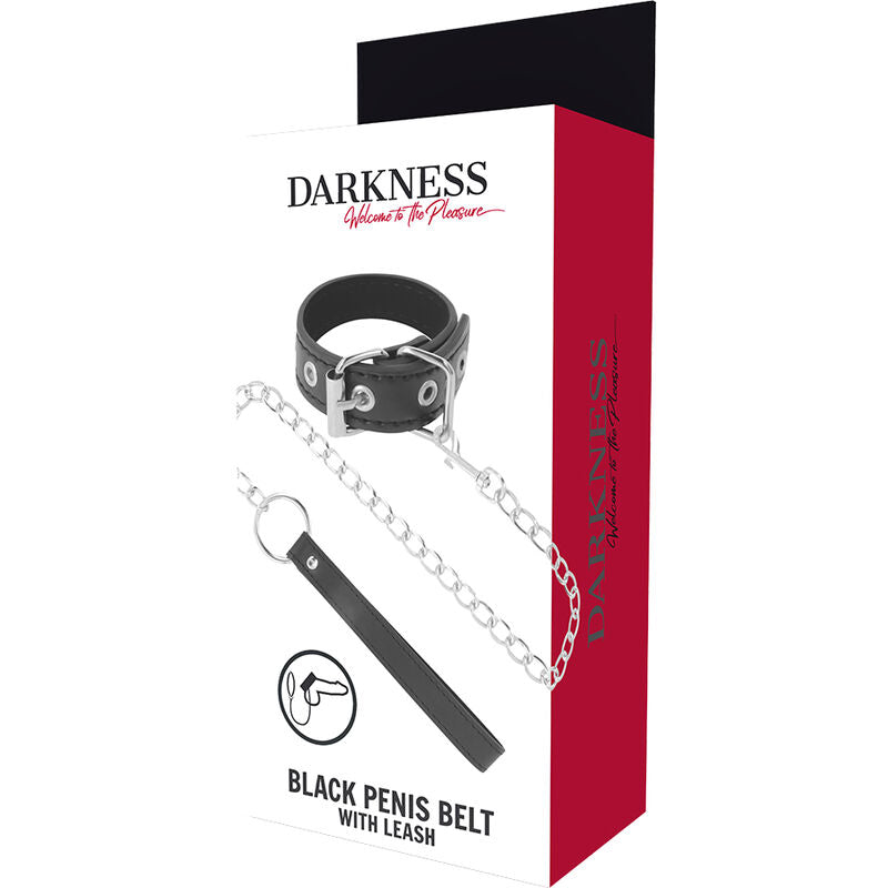 DARKNESS - PENIS RING WITH STRAP - 53Xshop