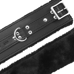 DARKNESS - BLACK LINED BDSM HANDCUFFS - 53Xshop