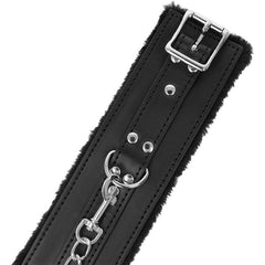 DARKNESS - BLACK LINED BDSM HANDCUFFS - 53Xshop