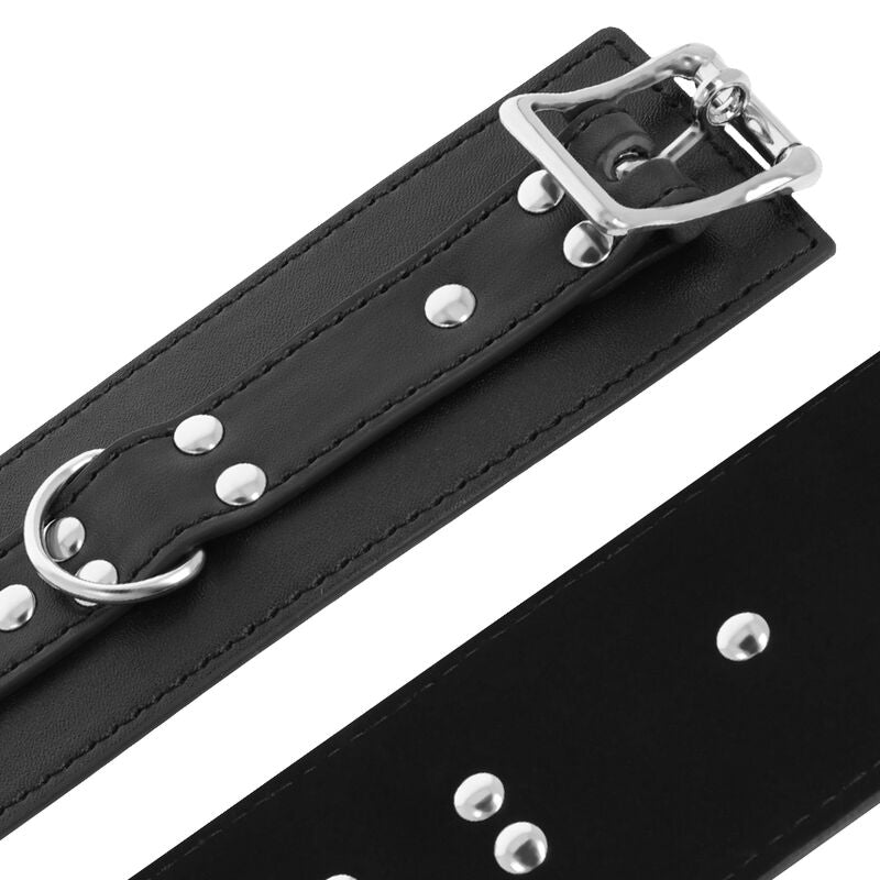 DARKNESS - BLACK LEATHER HANDCUFFS - 53Xshop