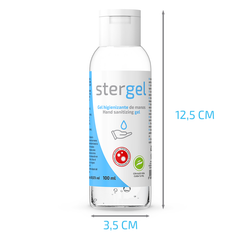 STERGEL - HYDROALCOHOLIC HAND SANITIZING GEL ALOE VERA 100ML - 53Xshop