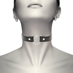 COQUETTE CHIC DESIRE - VEGAN LEATHER NECKLACE WOMAN HEART ACCESSORY - 53Xshop