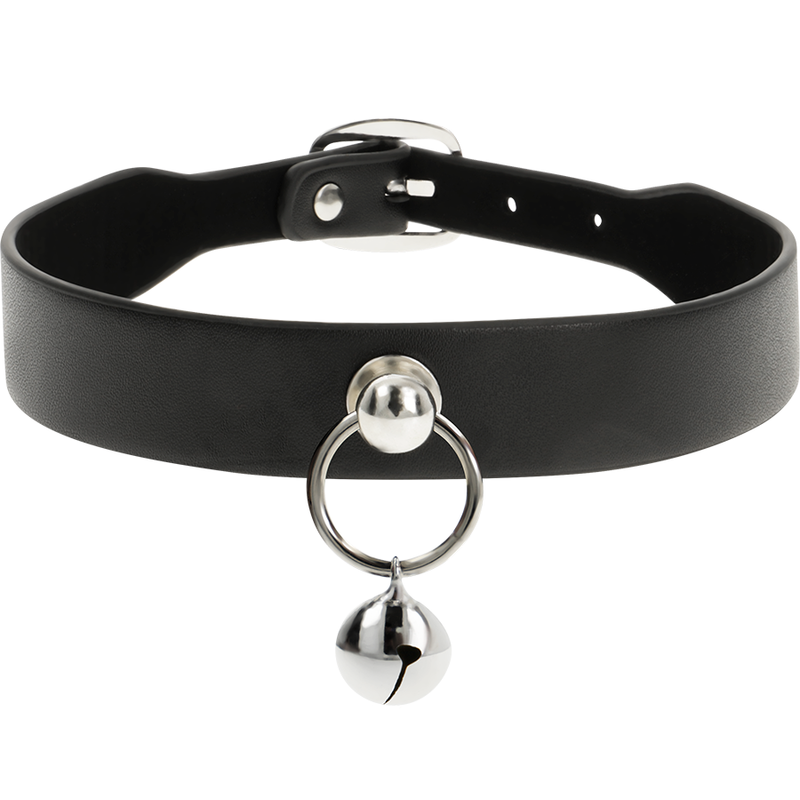 COQUETTE CHIC DESIRE - VEGAN LEATHER NECKLACE WOMAN ACCESSORY RATTLE/HOOP - 53Xshop