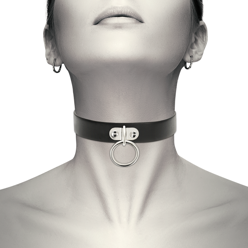 COQUETTE CHIC DESIRE - VEGAN LEATHER NECKLACE WOMAN FETISH ACCESSORY - 53Xshop