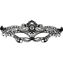 COQUETTE CHIC DESIRE - LACE MASK BLACK - 53Xshop