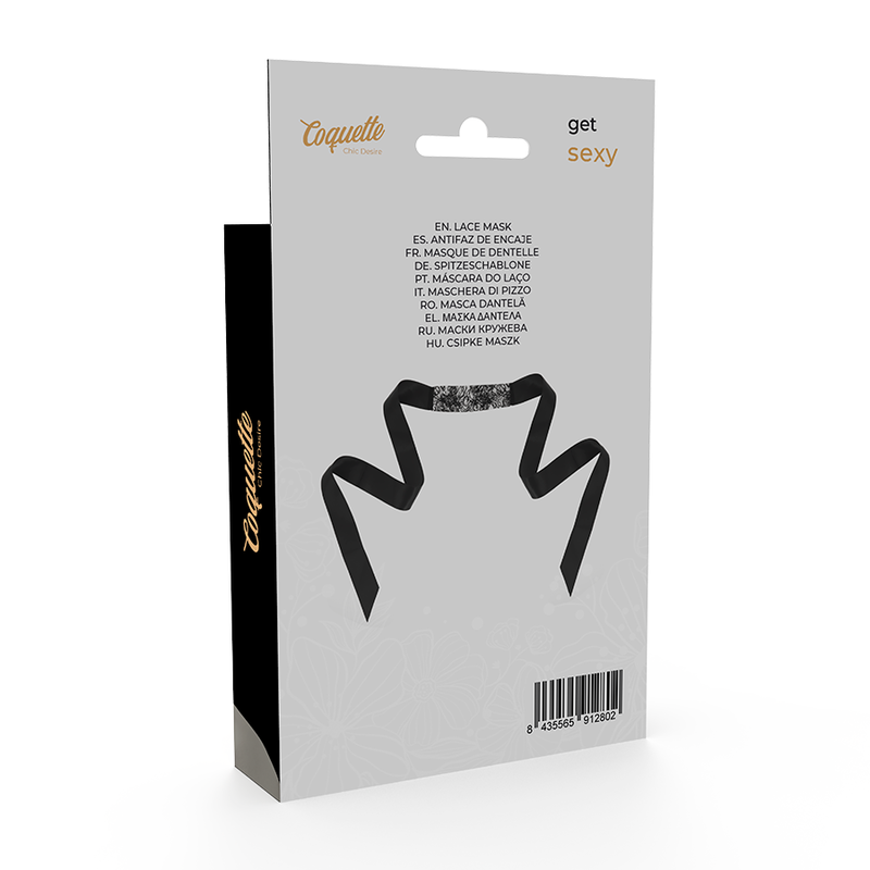 COQUETTE CHIC DESIRE - LACE MASK BLACK - 53Xshop